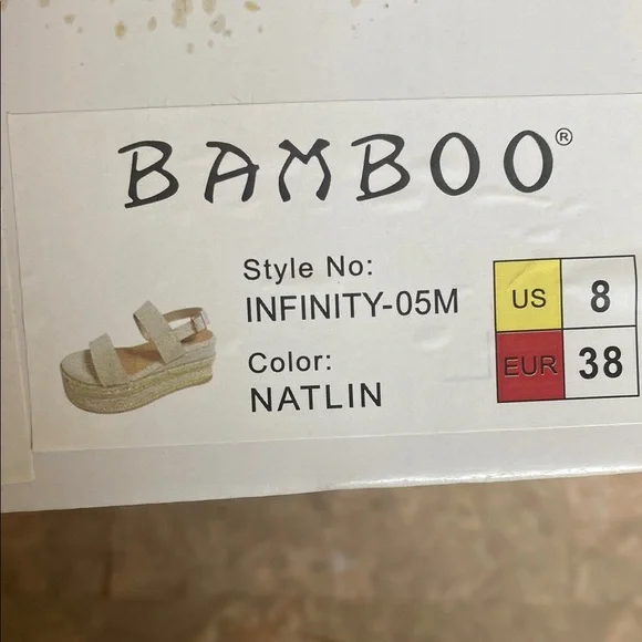 BAMBOO Cream Espadrilles with Natural Woven Design - Picture 8 of 9